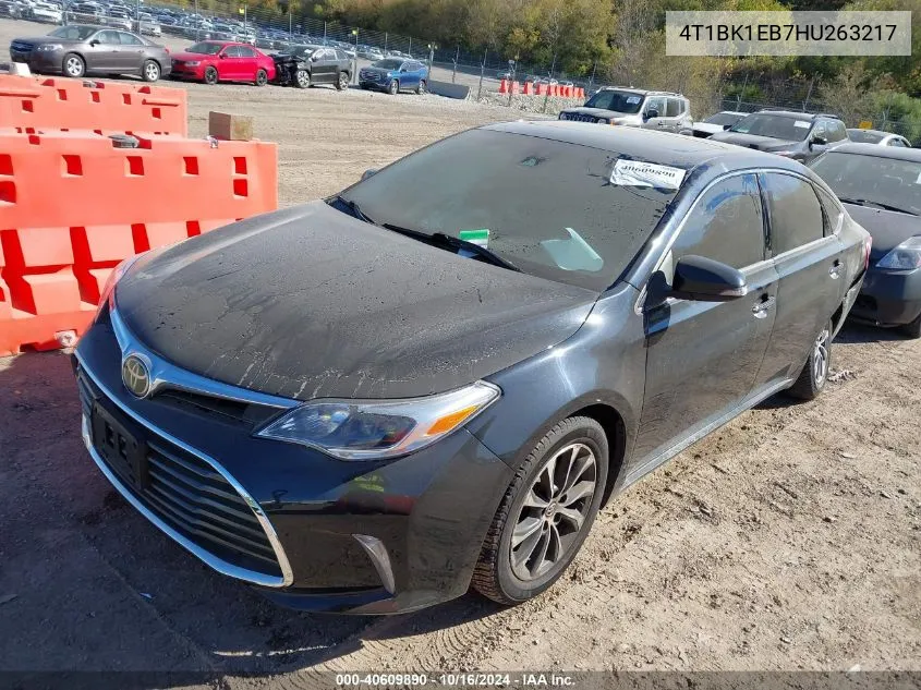 2017 Toyota Avalon Xle Premium VIN: 4T1BK1EB7HU263217 Lot: 40609890