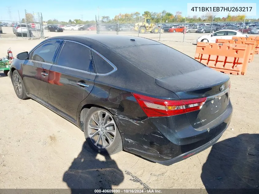 4T1BK1EB7HU263217 2017 Toyota Avalon Xle Premium