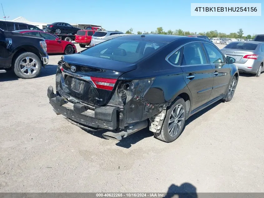 2017 Toyota Avalon Xle VIN: 4T1BK1EB1HU254156 Lot: 40622265