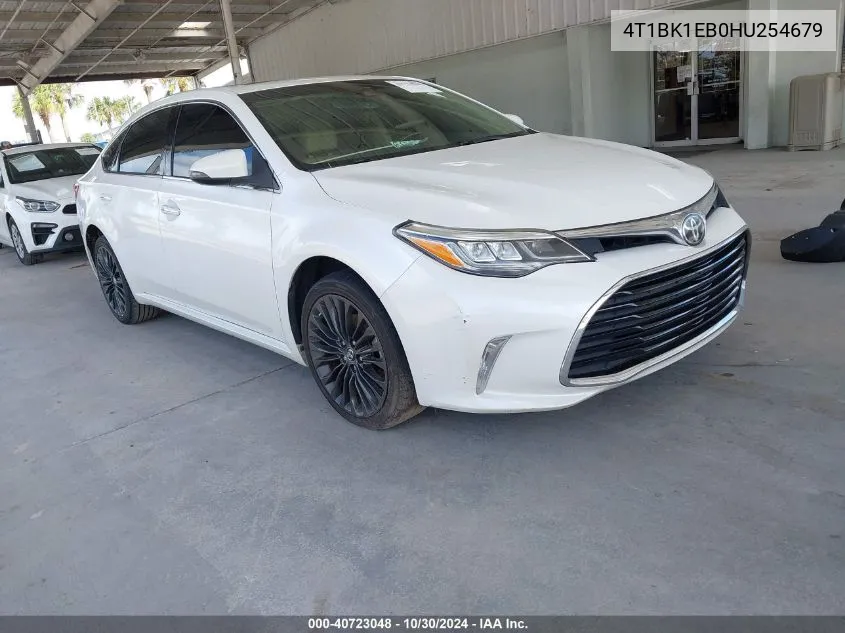 2017 Toyota Avalon Touring VIN: 4T1BK1EB0HU254679 Lot: 40723048