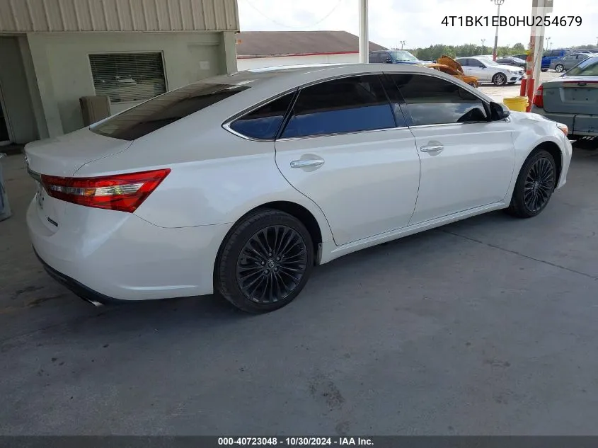 2017 Toyota Avalon Touring VIN: 4T1BK1EB0HU254679 Lot: 40723048