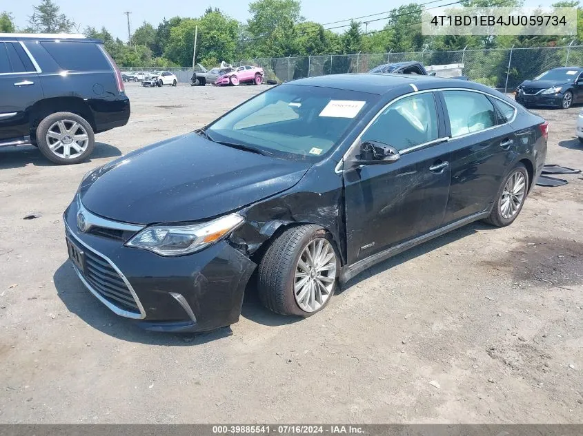 4T1BD1EB4JU059734 2018 Toyota Avalon Hybrid Limited