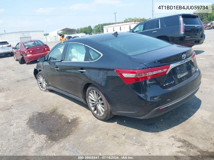 4T1BD1EB4JU059734 2018 Toyota Avalon Hybrid Limited