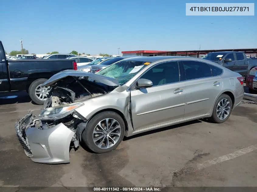 2018 Toyota Avalon Xle Plus/Premium/Tour/Ltd VIN: 4T1BK1EB0JU277871 Lot: 40111342