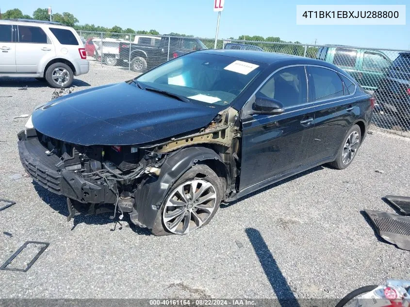 2018 Toyota Avalon Xle Premium VIN: 4T1BK1EBXJU288800 Lot: 40161164