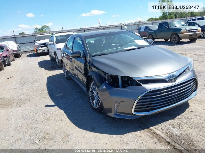 4T1BK1EB8JU268447 2018 Toyota Avalon Xle Plus/Premium/Tour/Ltd