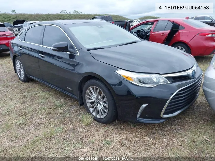 2018 Toyota Avalon Hybrid Limited VIN: 4T1BD1EB9JU064153 Lot: 40530481