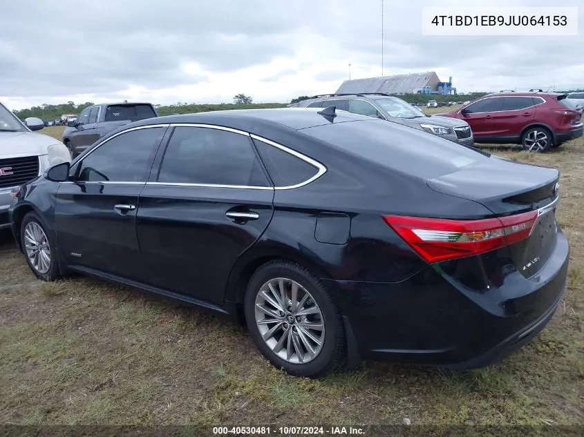 2018 Toyota Avalon Hybrid Limited VIN: 4T1BD1EB9JU064153 Lot: 40530481