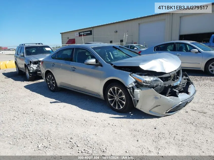 2018 Toyota Avalon Xle VIN: 4T1BK1EB3JU279517 Lot: 40581604