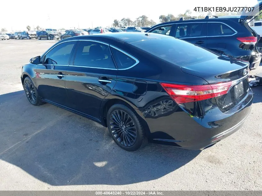 2018 Toyota Avalon Touring VIN: 4T1BK1EB9JU277707 Lot: 40643240