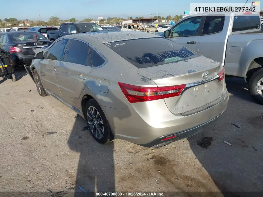 2018 Toyota Avalon Xle VIN: 4T1BK1EB6JU277342 Lot: 40700889