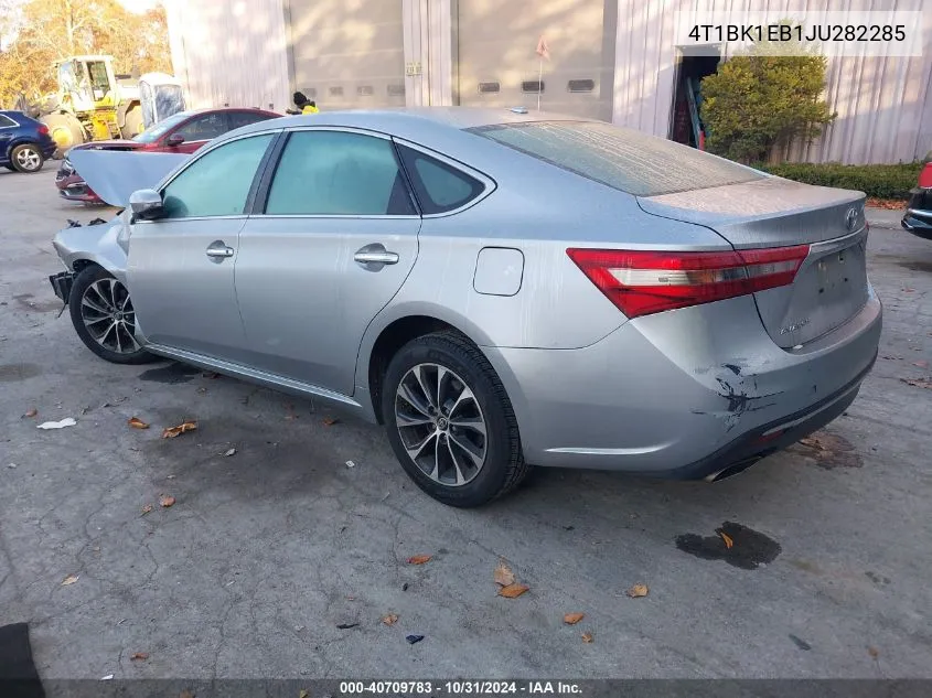 2018 Toyota Avalon Xle VIN: 4T1BK1EB1JU282285 Lot: 40709783