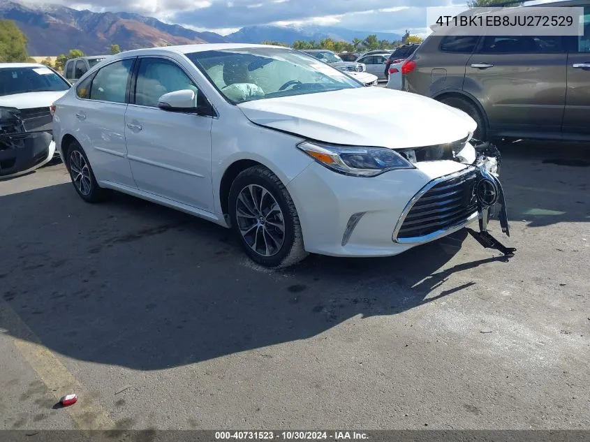 2018 Toyota Avalon Xle VIN: 4T1BK1EB8JU272529 Lot: 40731523