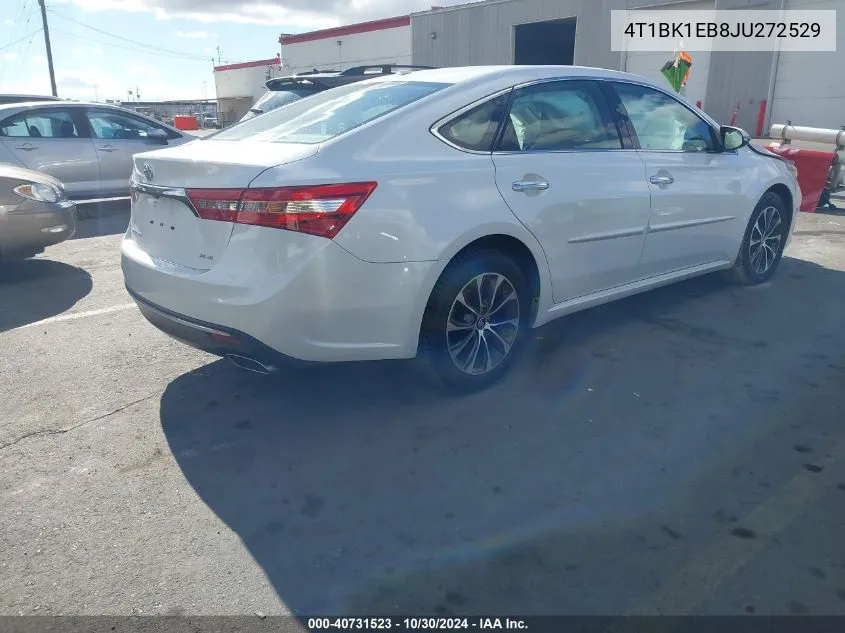 2018 Toyota Avalon Xle VIN: 4T1BK1EB8JU272529 Lot: 40731523