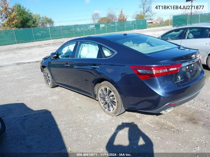 2018 Toyota Avalon Xle Plus/Premium/Tour/Ltd VIN: 4T1BK1EB4JU271877 Lot: 40818871