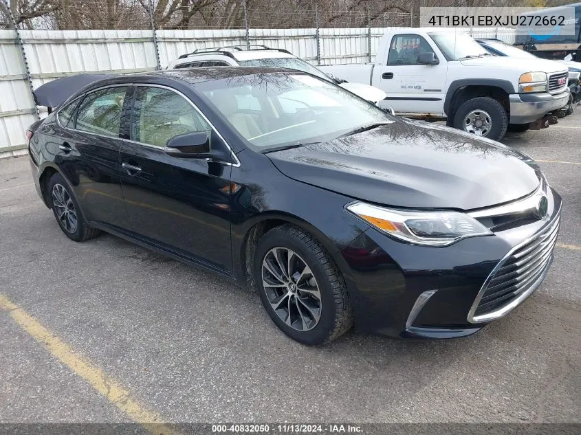 4T1BK1EBXJU272662 2018 Toyota Avalon Xle Premium