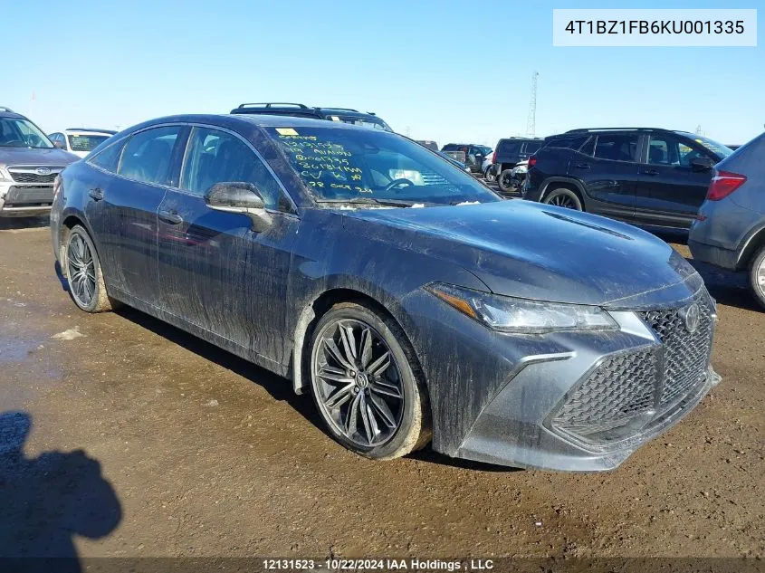 2019 Toyota Avalon Xle/Xse/Limited/Touring VIN: 4T1BZ1FB6KU001335 Lot: 12131523