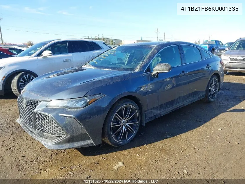 2019 Toyota Avalon Xle/Xse/Limited/Touring VIN: 4T1BZ1FB6KU001335 Lot: 12131523