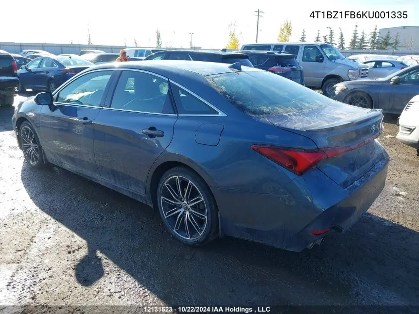 2019 Toyota Avalon Xle/Xse/Limited/Touring VIN: 4T1BZ1FB6KU001335 Lot: 12131523