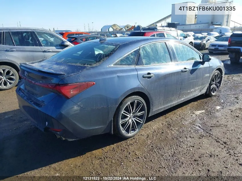 2019 Toyota Avalon Xle/Xse/Limited/Touring VIN: 4T1BZ1FB6KU001335 Lot: 12131523