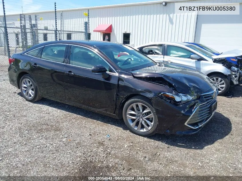 4T1BZ1FB9KU005380 2019 Toyota Avalon Limited/Touring/Xle/Xse