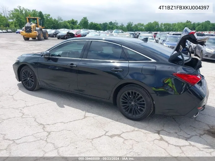 2019 Toyota Avalon Limited VIN: 4T1BZ1FBXKU004397 Lot: 39465559