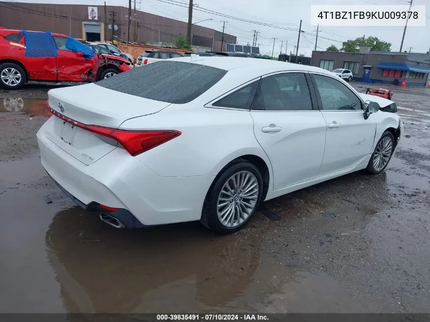 4T1BZ1FB9KU009378 2019 Toyota Avalon Limited