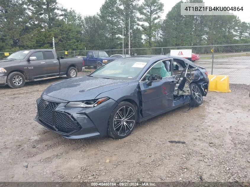 2019 Toyota Avalon Touring VIN: 4T1BZ1FB4KU004864 Lot: 40450784