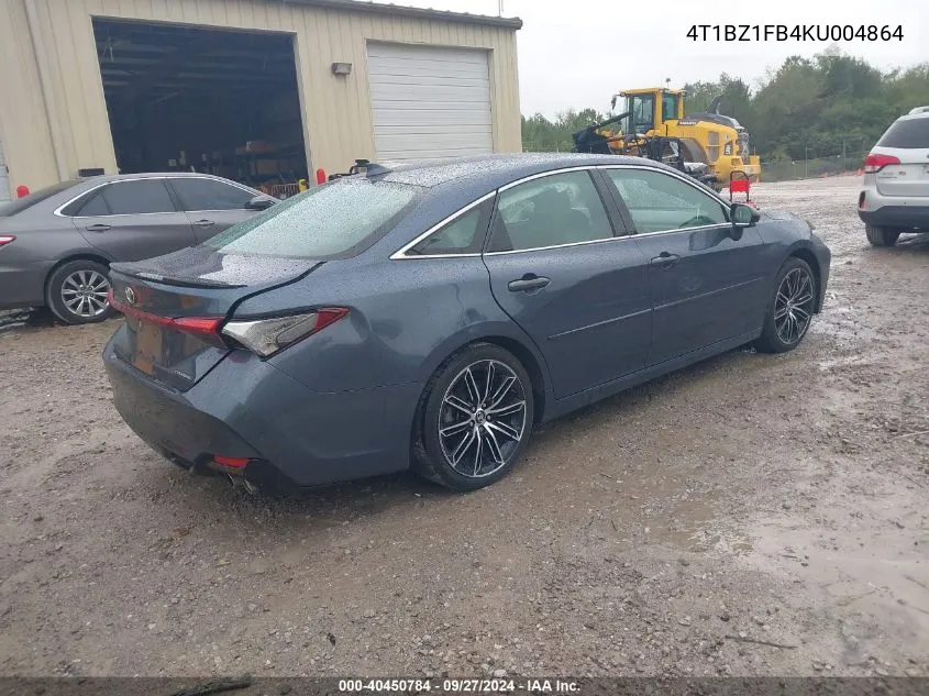 2019 Toyota Avalon Touring VIN: 4T1BZ1FB4KU004864 Lot: 40450784