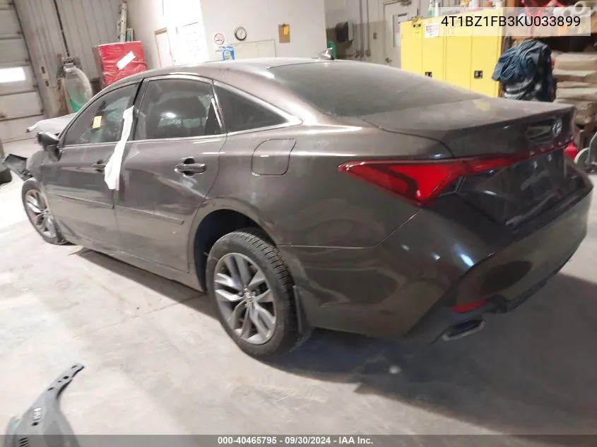 2019 Toyota Avalon Xle/Xse/Limited/Touring VIN: 4T1BZ1FB3KU033899 Lot: 40465795