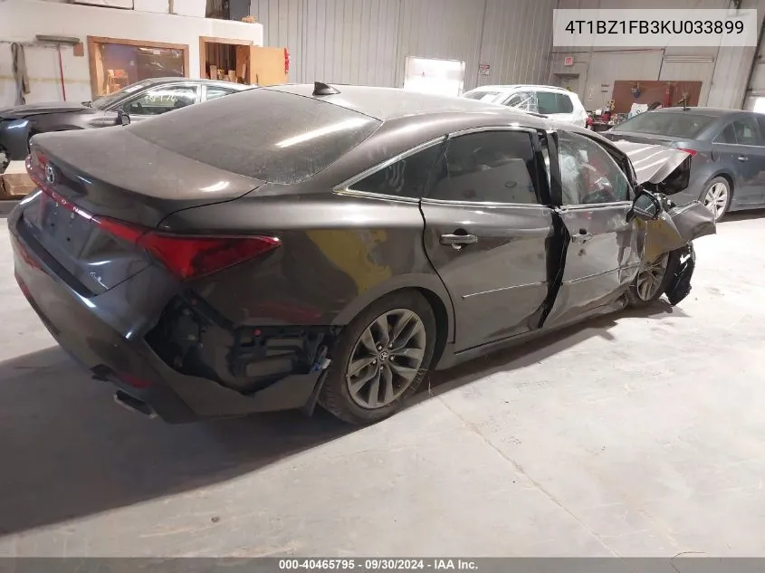 2019 Toyota Avalon Xle/Xse/Limited/Touring VIN: 4T1BZ1FB3KU033899 Lot: 40465795