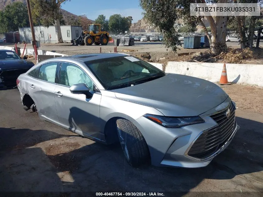 2019 Toyota Avalon Limited VIN: 4T1BZ1FB3KU035331 Lot: 40467754