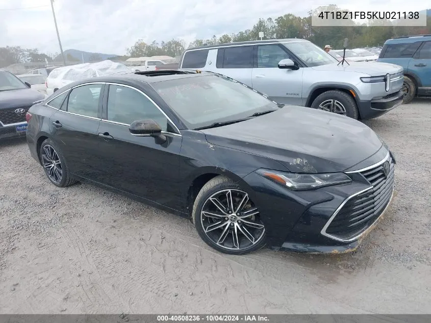 2019 Toyota Avalon Limited VIN: 4T1BZ1FB5KU021138 Lot: 40508236