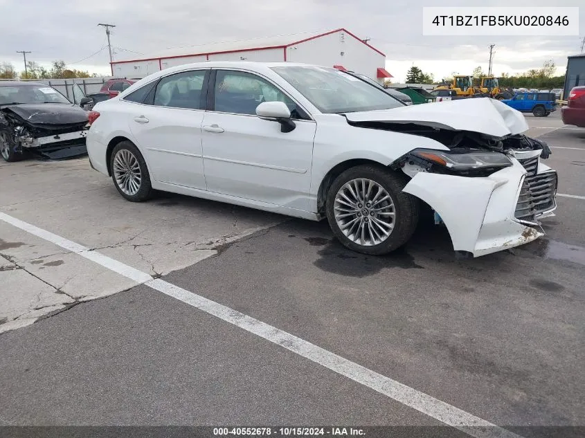 2019 Toyota Avalon Limited VIN: 4T1BZ1FB5KU020846 Lot: 40552678