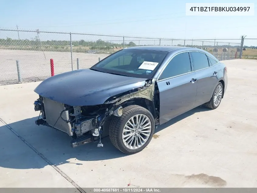 2019 Toyota Avalon Limited VIN: 4T1BZ1FB8KU034997 Lot: 40587681