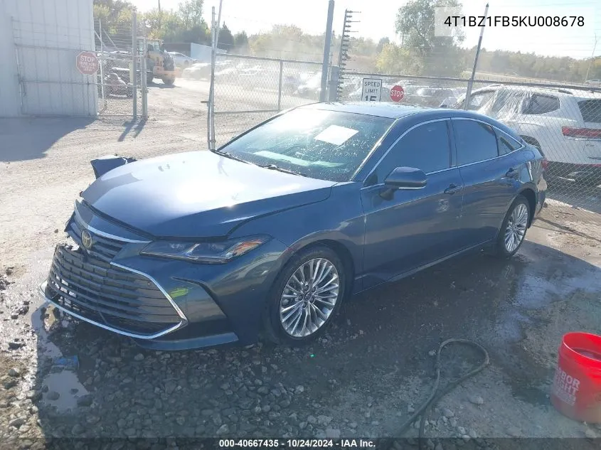 2019 Toyota Avalon Xle/Xse/Limited/Touring VIN: 4T1BZ1FB5KU008678 Lot: 40667435