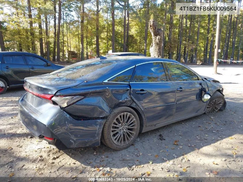 2019 Toyota Avalon Limited VIN: 4T1BZ1FB6KU009564 Lot: 40693343