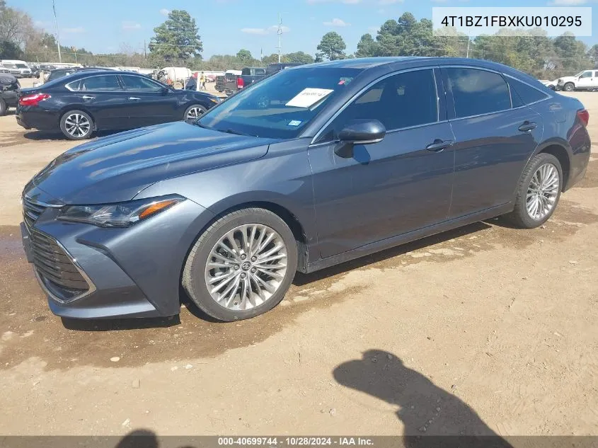 2019 Toyota Avalon Limited VIN: 4T1BZ1FBXKU010295 Lot: 40699744