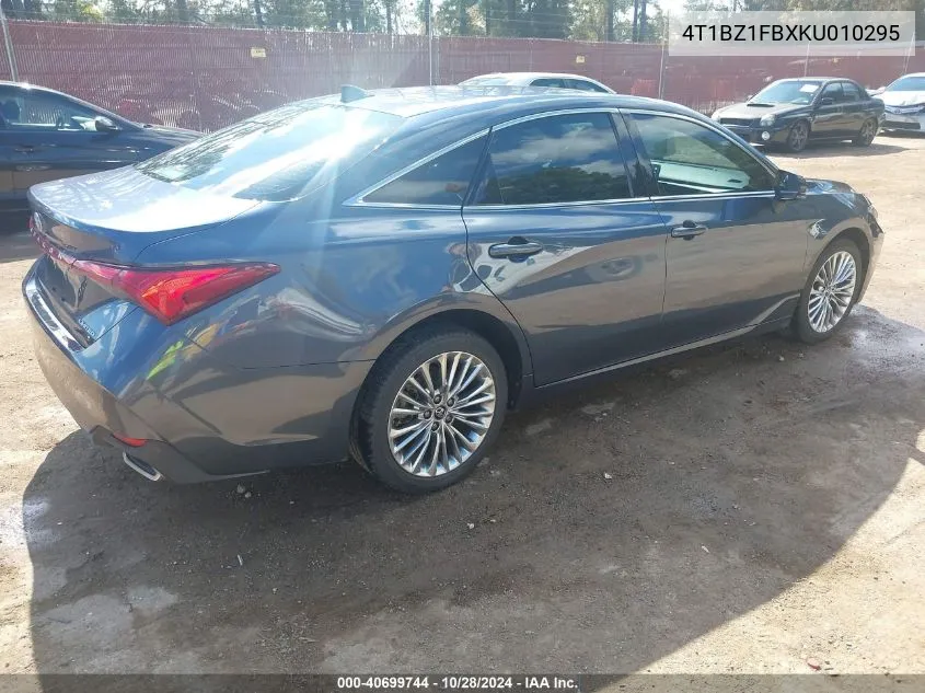 2019 Toyota Avalon Limited VIN: 4T1BZ1FBXKU010295 Lot: 40699744