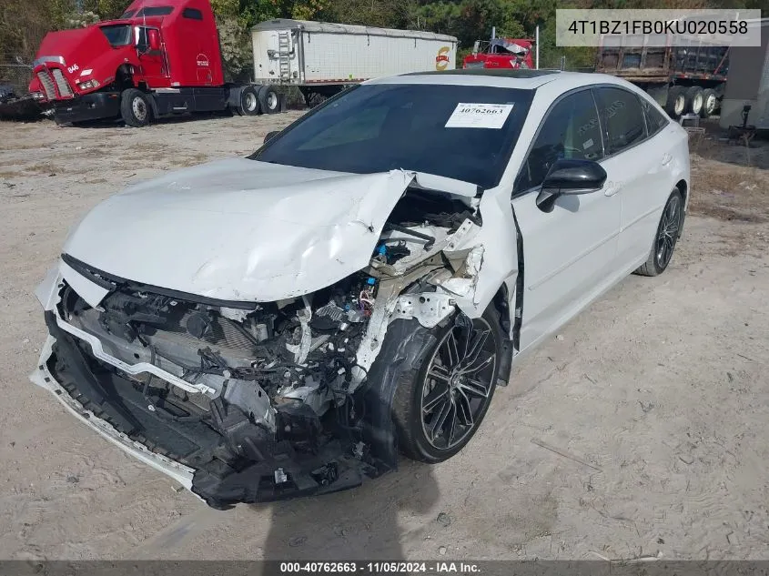 2019 Toyota Avalon Touring VIN: 4T1BZ1FB0KU020558 Lot: 40762663