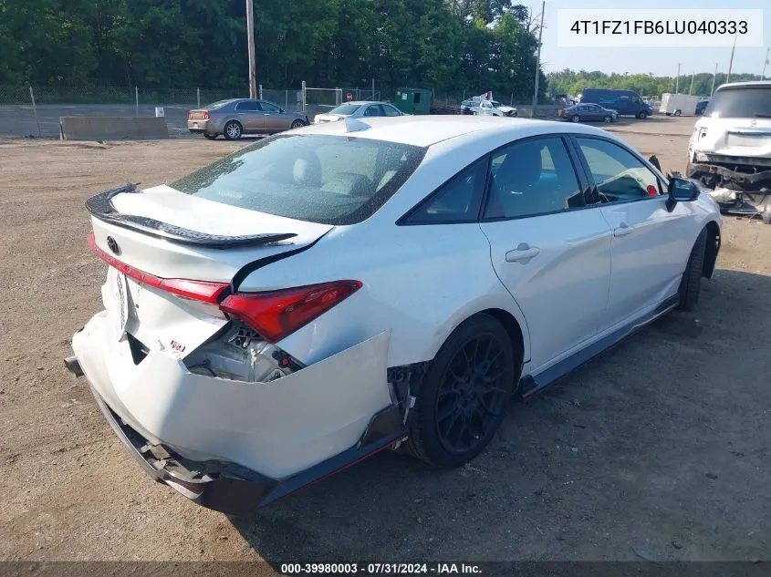 2020 Toyota Avalon Trd VIN: 4T1FZ1FB6LU040333 Lot: 39980003