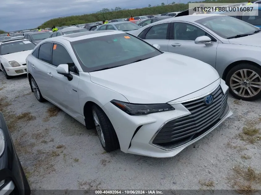 2020 Toyota Avalon Hybrid Limited VIN: 4T1C21FB8LU016087 Lot: 40492064