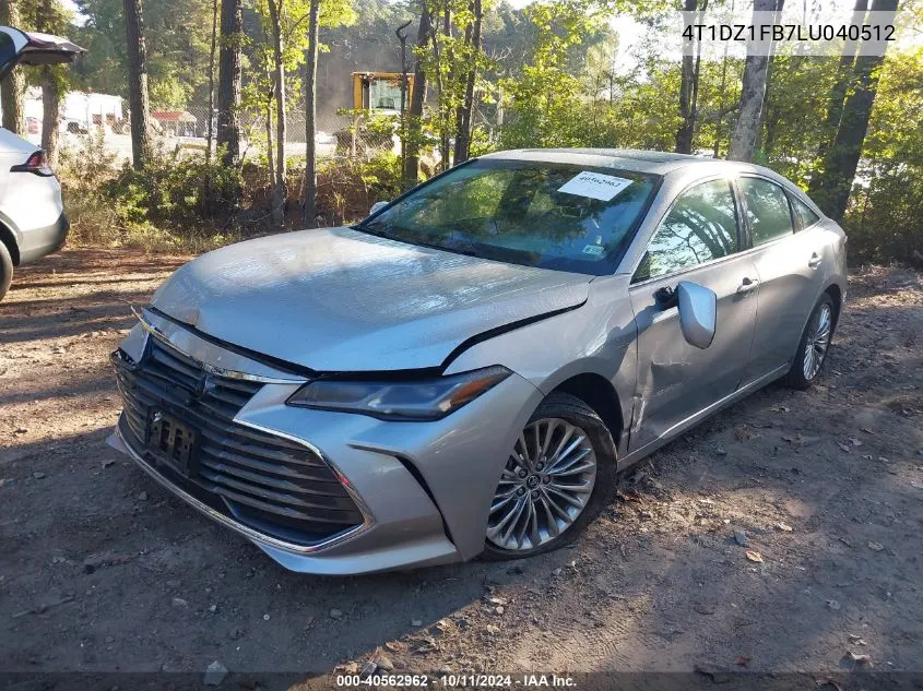 2020 Toyota Avalon Limited VIN: 4T1DZ1FB7LU040512 Lot: 40562962