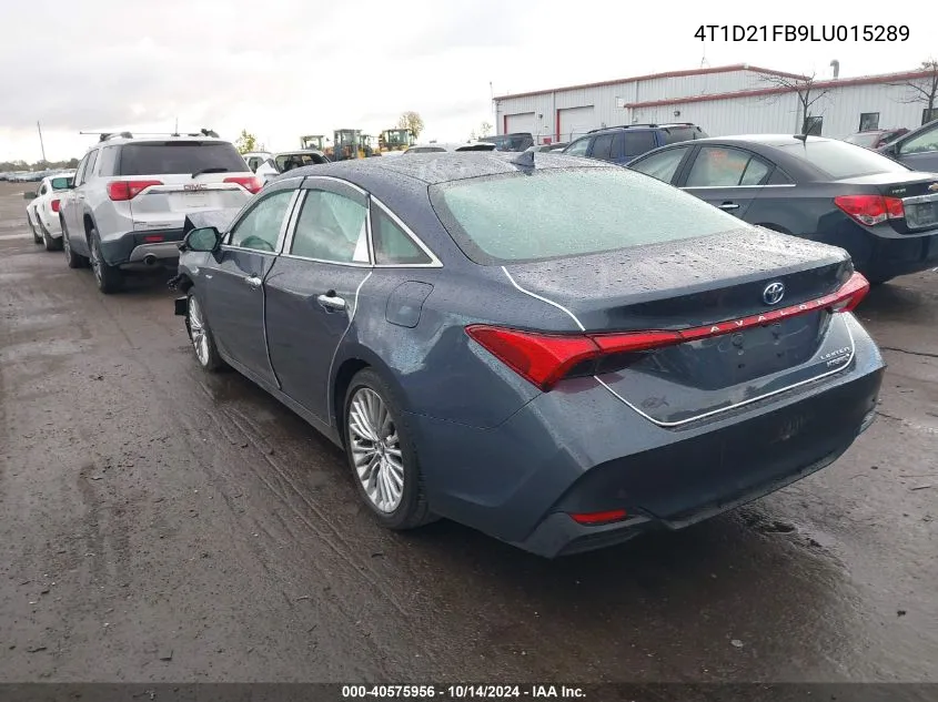 2020 Toyota Avalon Limited VIN: 4T1D21FB9LU015289 Lot: 40575956