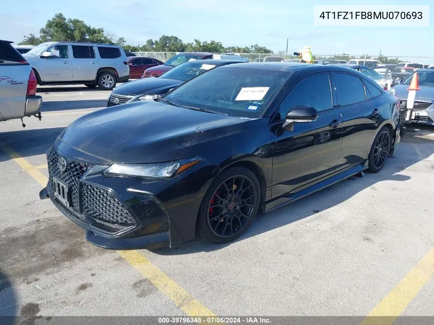 2021 Toyota Avalon Trd VIN: 4T1FZ1FB8MU070693 Lot: 39796348