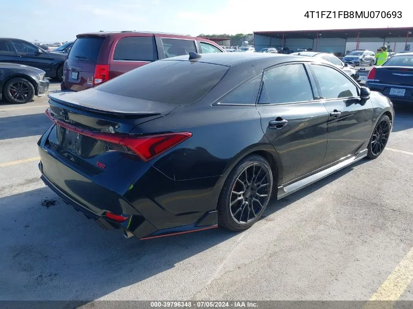 2021 Toyota Avalon Trd VIN: 4T1FZ1FB8MU070693 Lot: 39796348