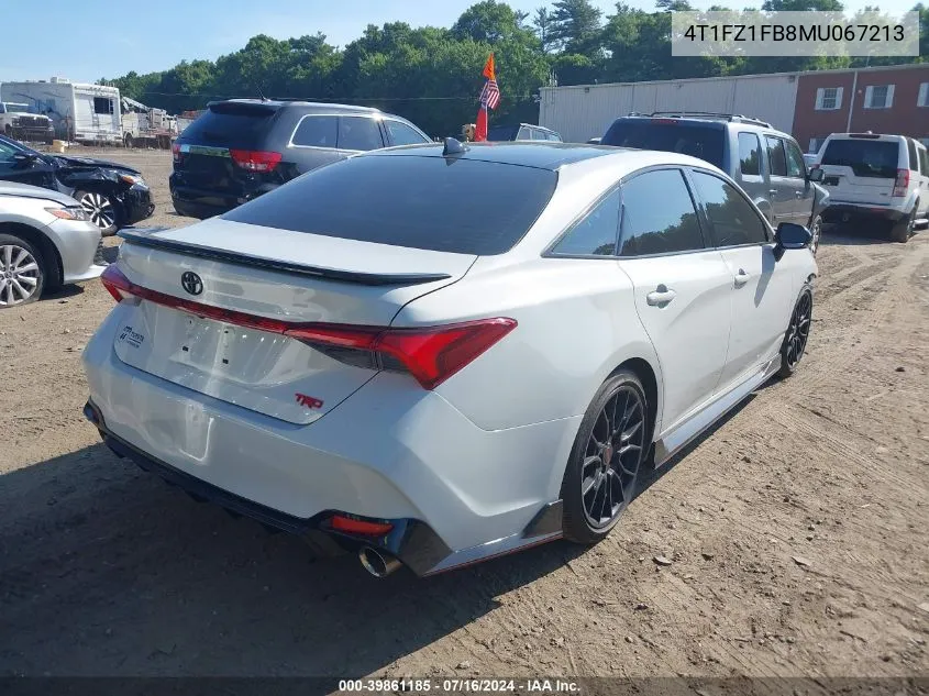 2021 Toyota Avalon Trd VIN: 4T1FZ1FB8MU067213 Lot: 39861185