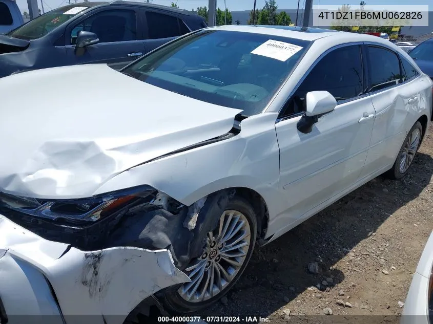 4T1DZ1FB6MU062826 2021 Toyota Avalon Limited