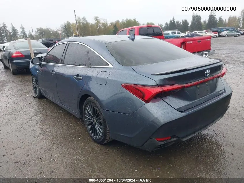 2021 Toyota Avalon Xse Hybrid VIN: 00790500000000000 Lot: 40501204