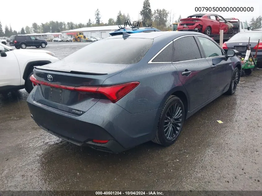 2021 Toyota Avalon Xse Hybrid VIN: 00790500000000000 Lot: 40501204